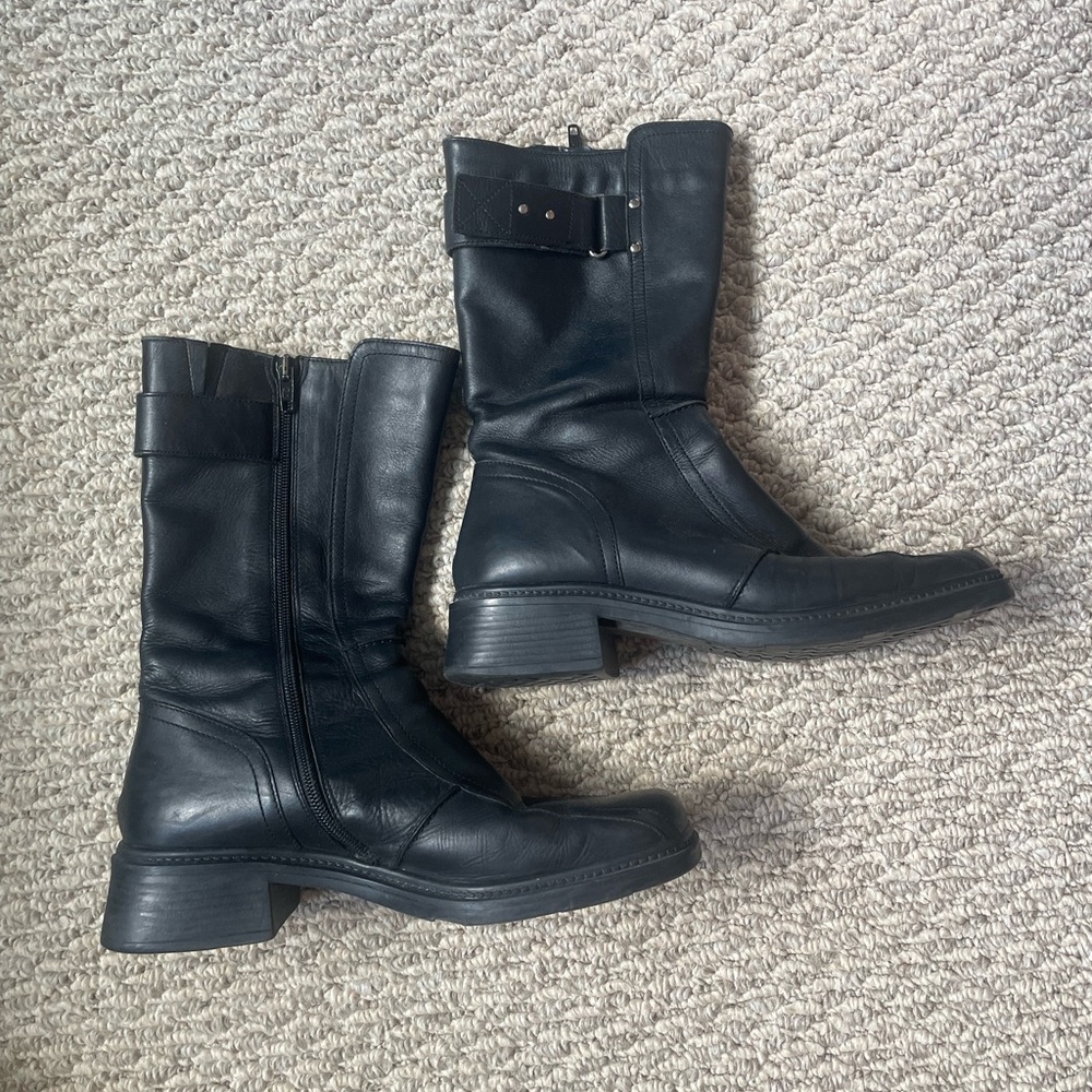 Aldo Black Leather Women's Boots